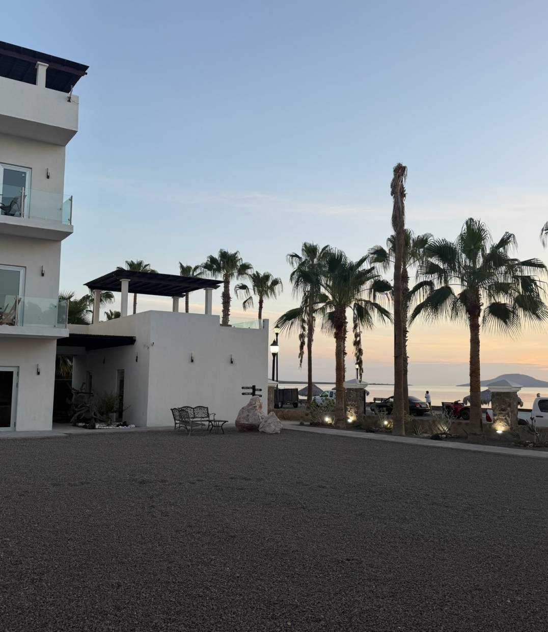 Baja Mía beachfront property exterior in Loreto, BCS